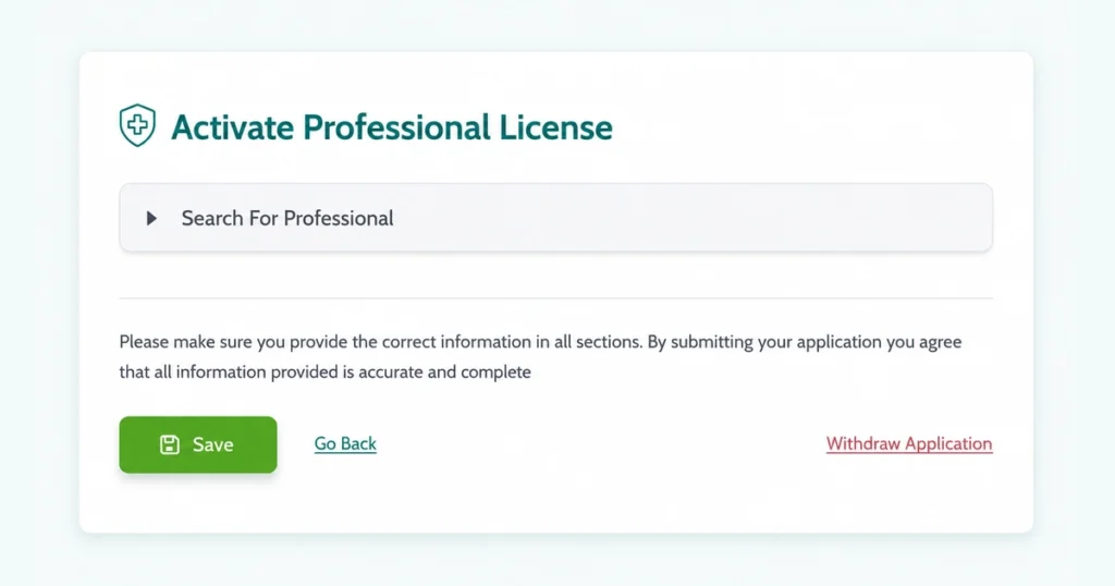 Activate your DHA License