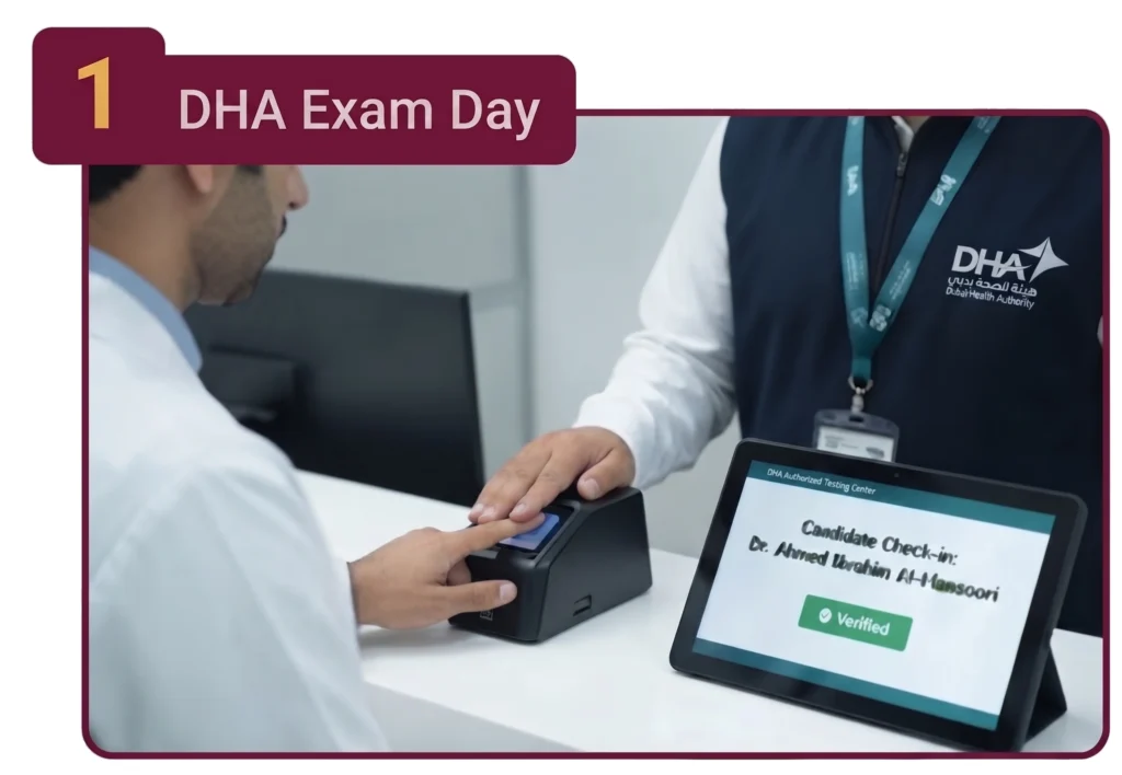 DHA Exam Day