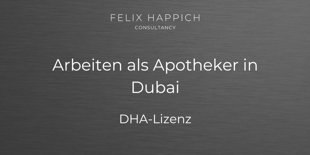 Arbeiten als Apotheker in Dubai DHA-Lizenz erforderlich