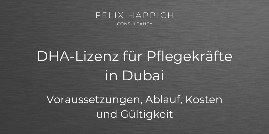 DHA-Lizenz für Pflegekräfte in Dubai Voraussetzungen, Ablauf, Kosten und Gültigkeit
