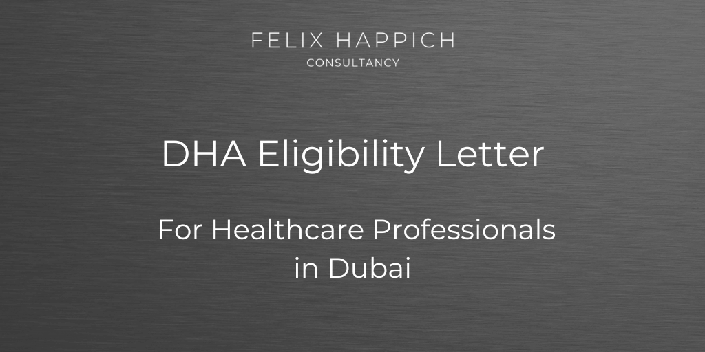 DHA Eligibility Letter for Healthcare Professionals in Dubai