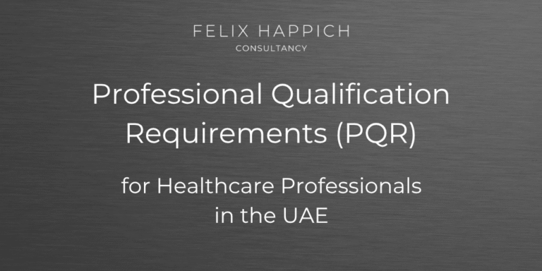 Professional Qualification Requirements (PQR) for Healthcare Professionals in the UAE